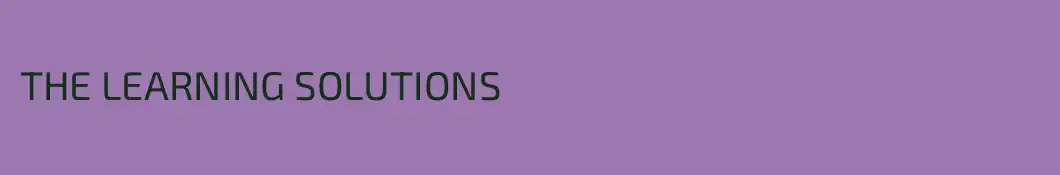 THE LEARNING SOLUTIONS
